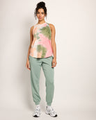 Multi Tie Dye $|& Interval Tie Dye Split Back Tank - UGC On Fig