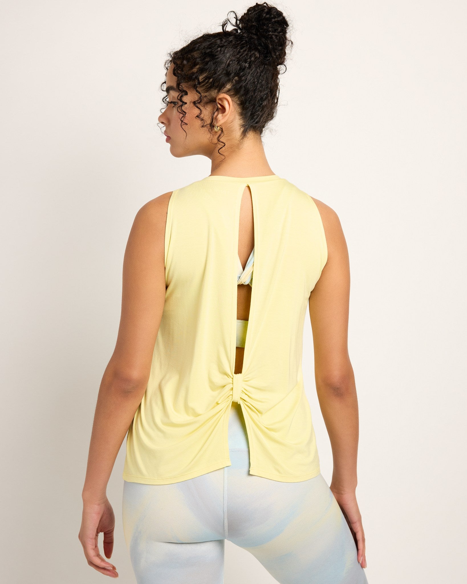 Light Marigold $|& Interval Split Back Tank - SOF Back