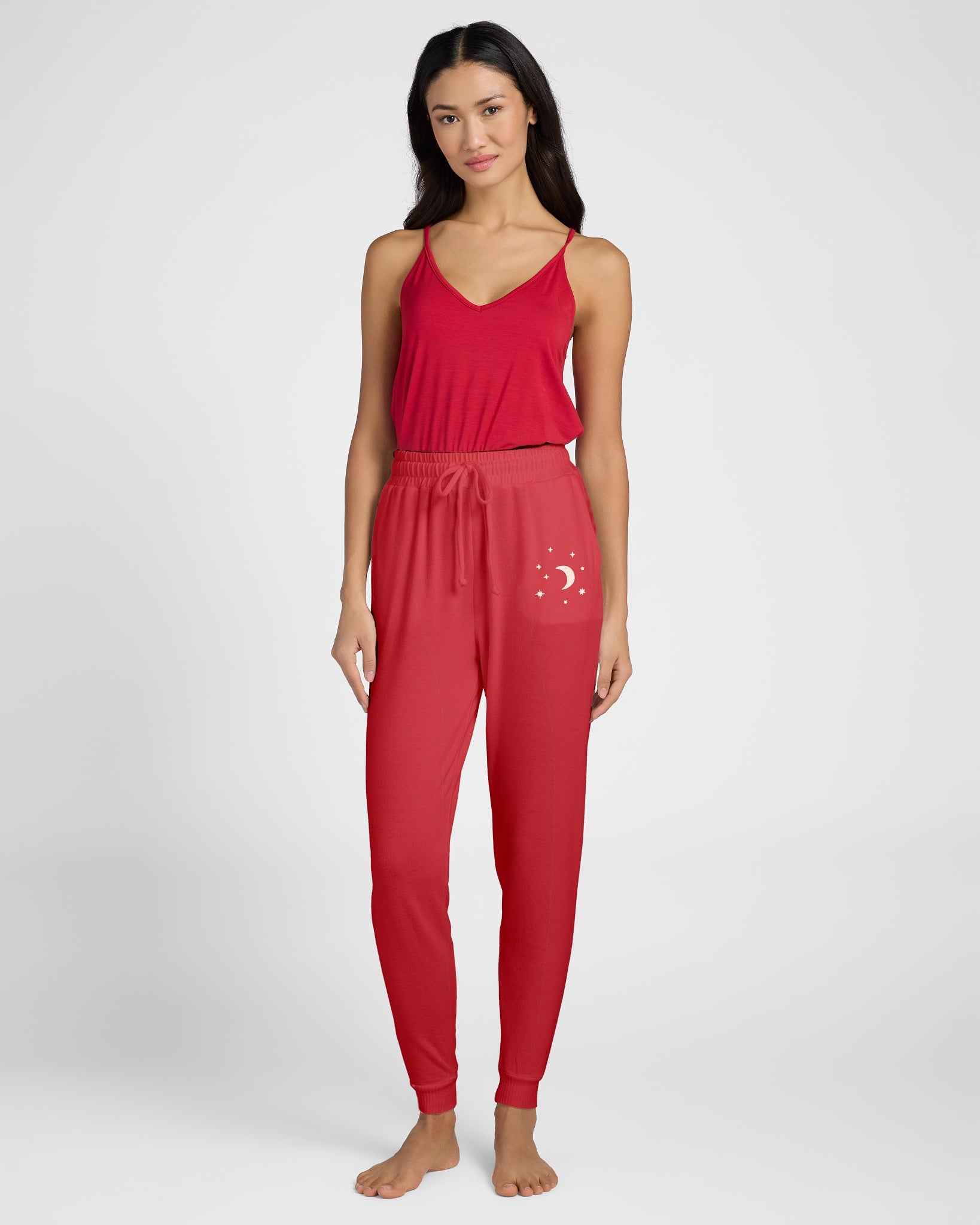 Soft Rose $|& SEAS Shoreline Hacci "Dream Often" Graphic Jogger - UGC On Fig