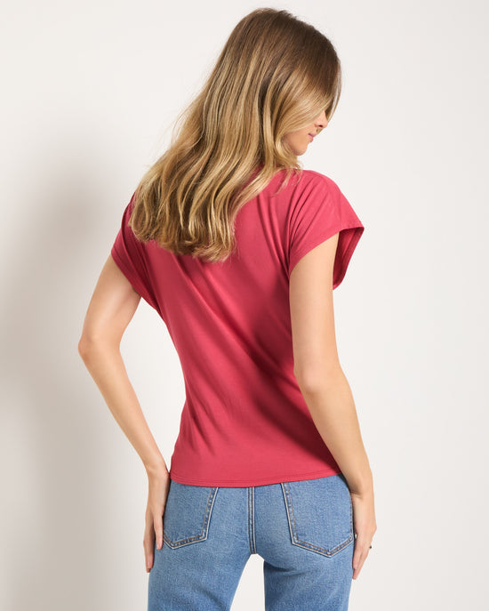 Soft Rose $|& SEAS Tidal Tied Waist Tee - SOF Back