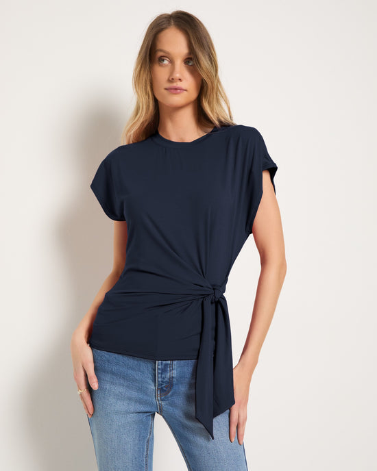 Mariner Midnight $|& SEAS Tidal Tied Waist Tee - SOF Front