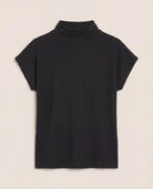 Black $|& SEAS Pier Funnel Neck Hacci Tee - Hanger Detail