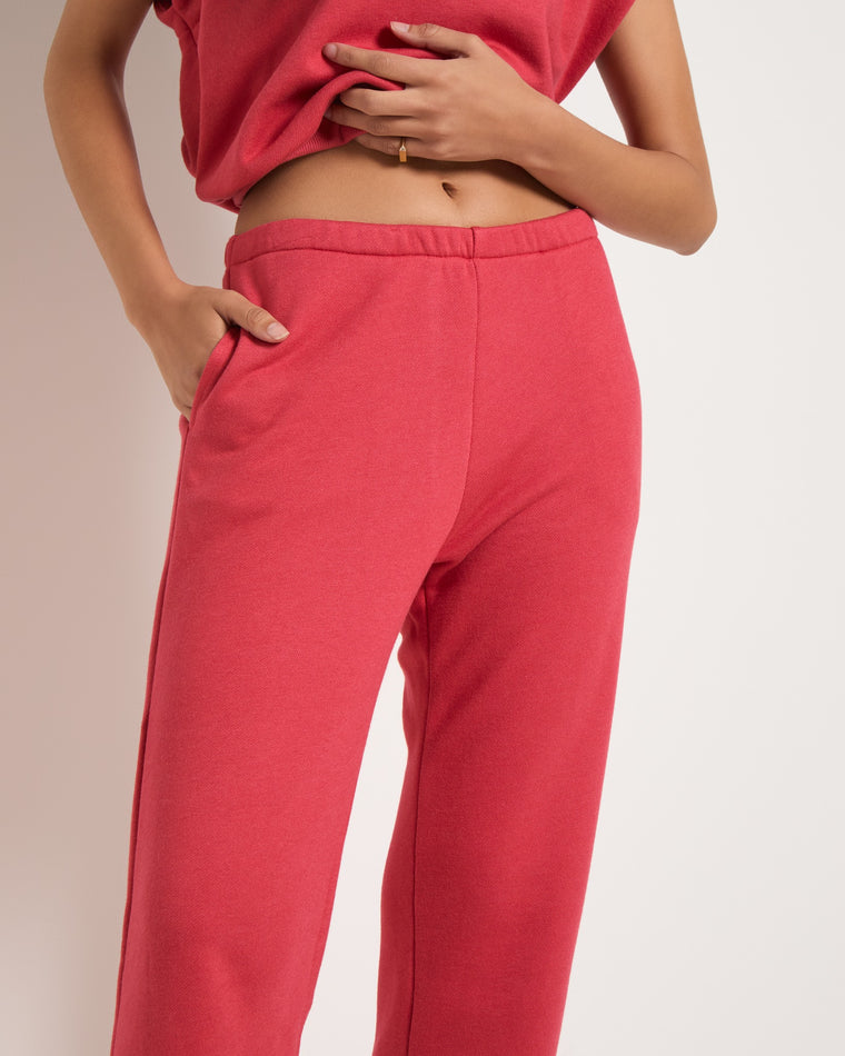 Soft Rose $|& SEAS The Everything Straight Leg Sweatpant - SOF Full Front