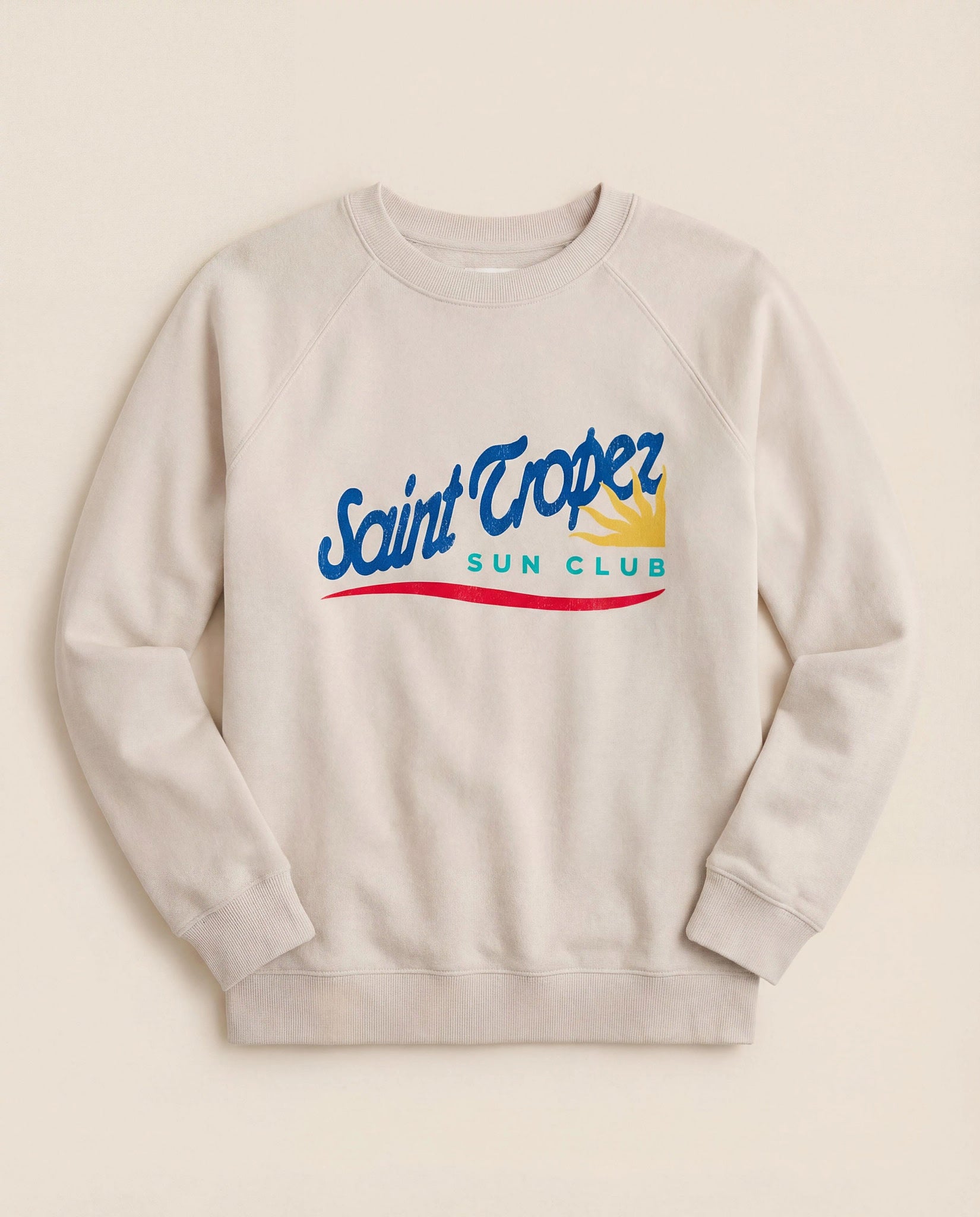 Birch $|& SEAS Cliffs Saint Tropez Raglan Sweatshirt - Hanger Detail