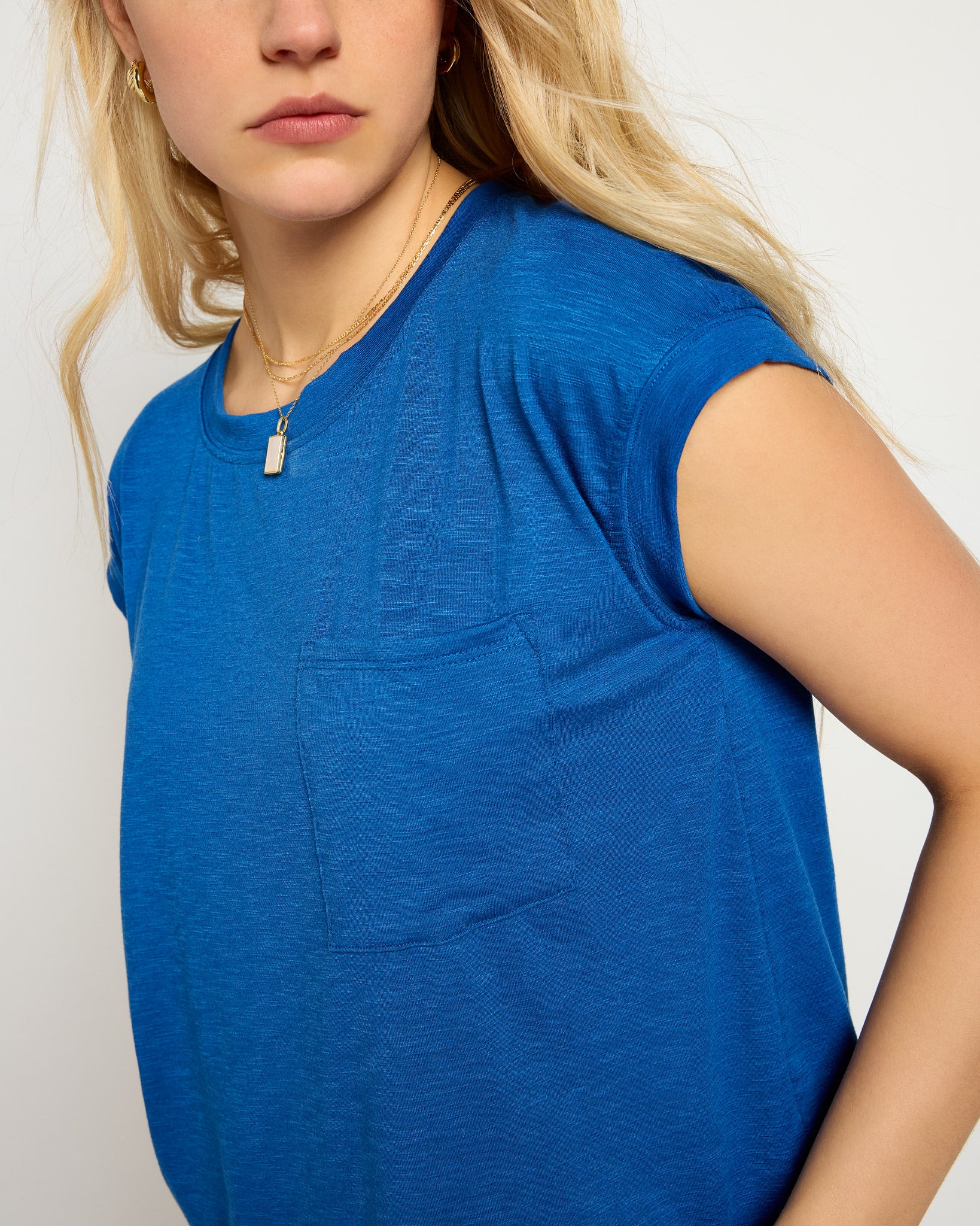 Coastal Cobalt $|& SEAS Merrit Island Short Sleeve Tee - SOF Back