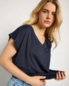 Mariner Midnight $|& SEAS SoCal Short Sleeved Top - SOF Full Front