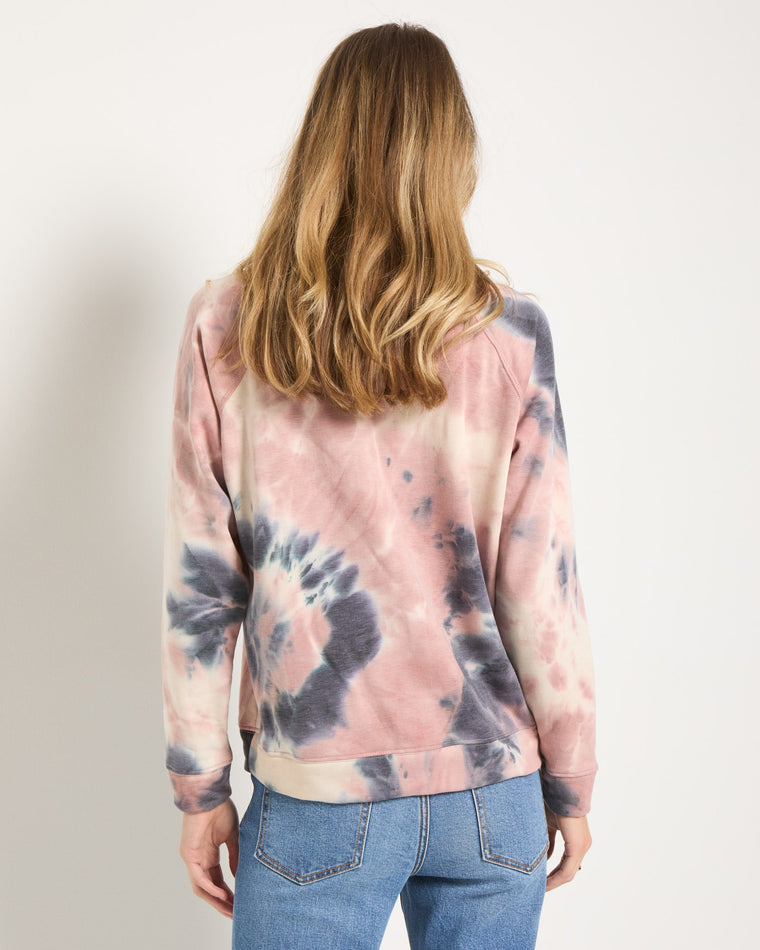 Beachy Blush Tie Dye $|& SEAS Mimosa Please Tie Dye Graphic Pullover - UGC On Fig