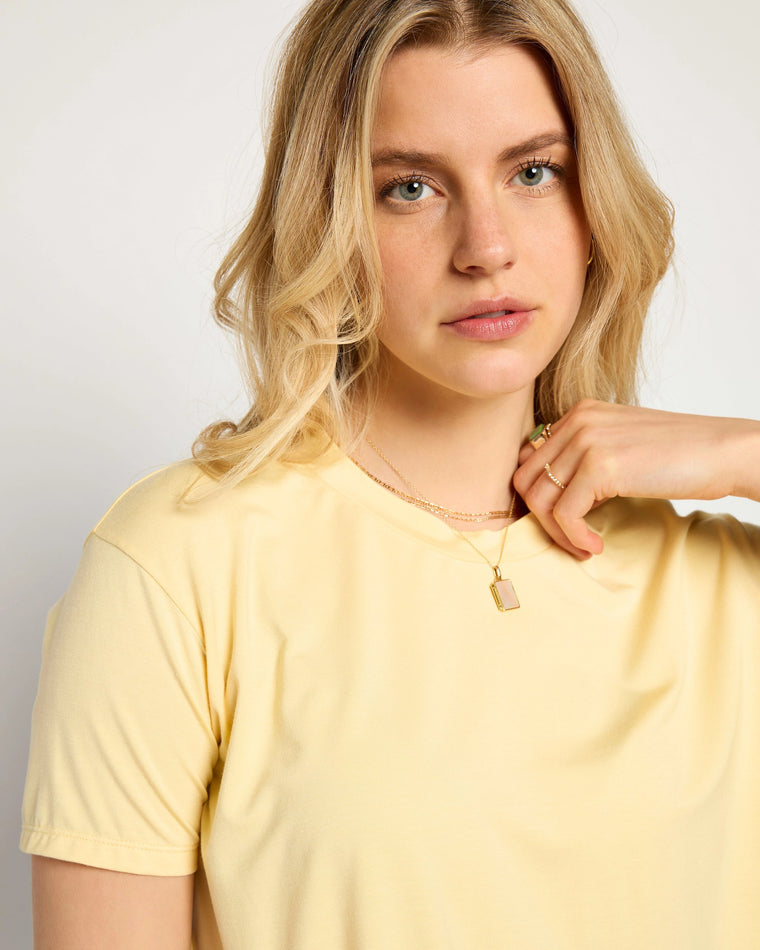 Butter $|& SEAS Newport Cropped Tee - SOF Full Front