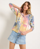 Butter Printed Tie Dye $|& SEAS Union Square Tie Dye French Terry Zip - UGC On Fig