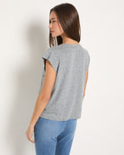 Heather Grey $|& SEAS Tides Winged Muscle Tank - SOF Back