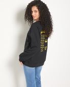 Black $|& SEAS Cliffs Love Raglan Sweatshirt - SOF Full Front