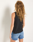 Black $|& SEAS Grace 78&Sunny Muscle Tank - SOF Back