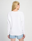 White $|& SEAS Breaker V-Neck Sweatshirt - SOF Back