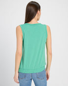 Green Apple $|& SEAS Redwood City Banded Slub Tank - SOF Back