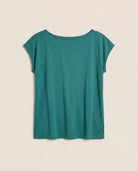 Deep Teal $|& SEAS Brentwood Boat Neck Top - Hanger Detail