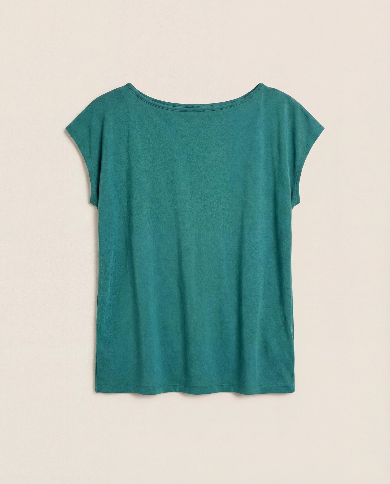 Deep Teal $|& SEAS Brentwood Boat Neck Top - Hanger Detail