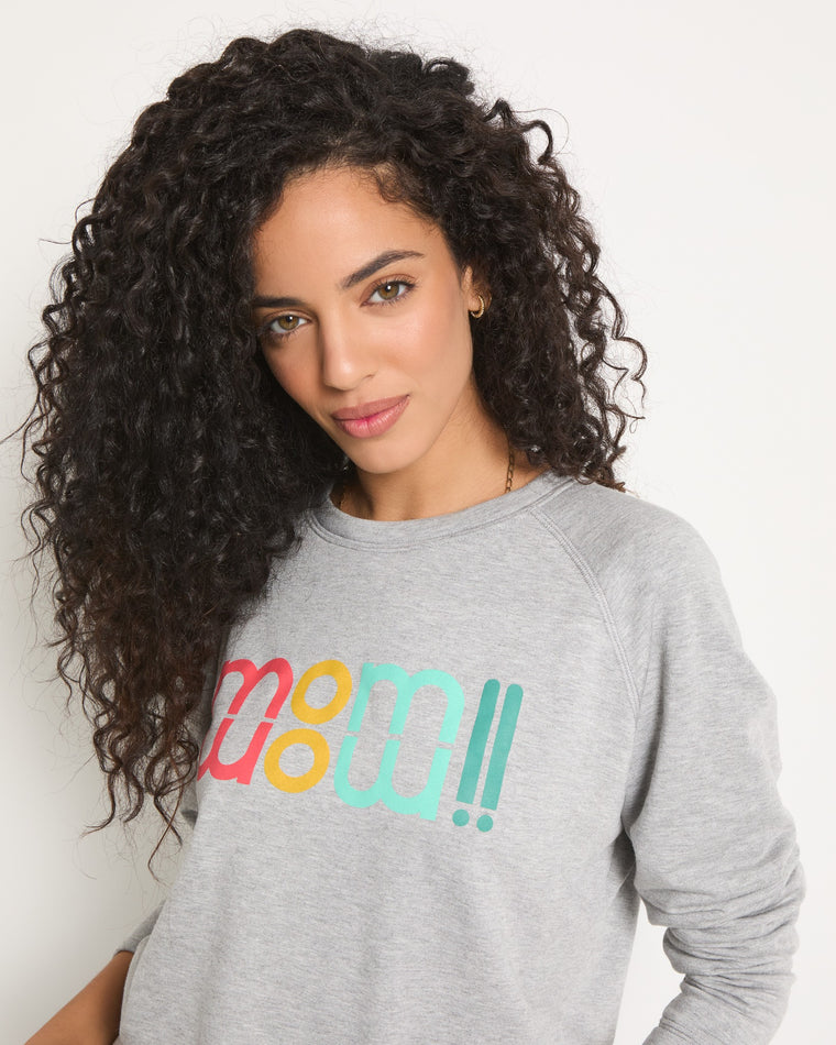 Heather Grey $|& SEAS Graphic Sweatshirt - SOF Full Front