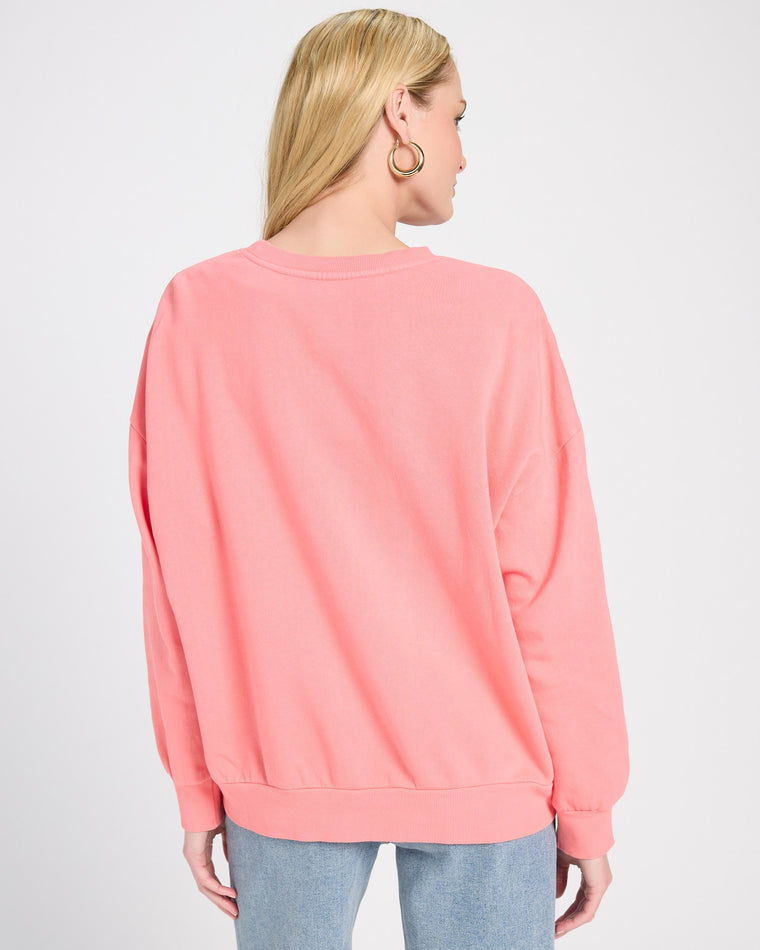 Sunset Pink $|& Z Supply Margs Sunday Sweatshirt - SOF Back