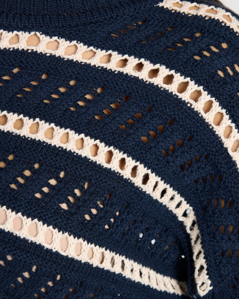 Eclipse $|& Z Supply Estero Stripe Sweater - SOF Full Front