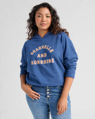 Navy $|& SEAS Seashells and Sunshine Graphic Hoodie - SOF Front