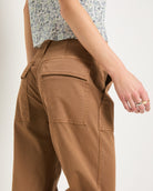 Camel $|& SEAS Bungalow Cuffed Twill Utility Pant - VOF Front