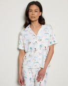 Bone $|& Z Supply Lounge Beach Days PJ Top - SOF Front
