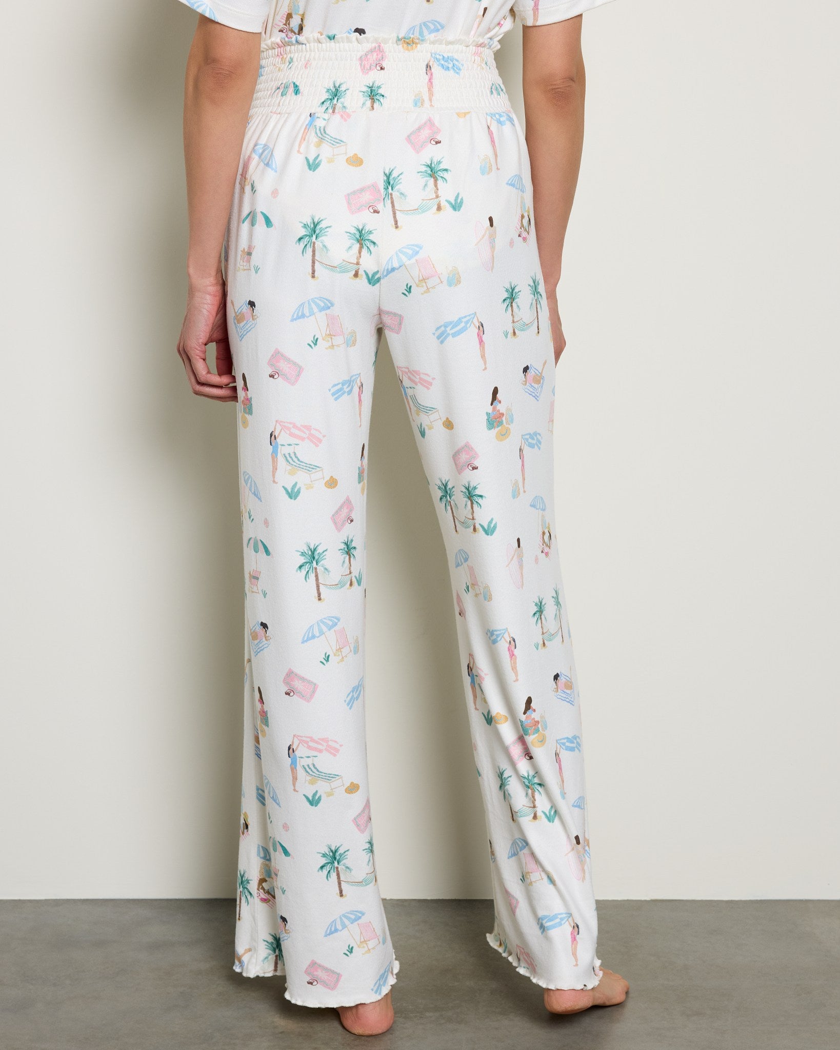 Bone $|& Z Supply Lounge Dawn Beach Days Pant - SOF Back