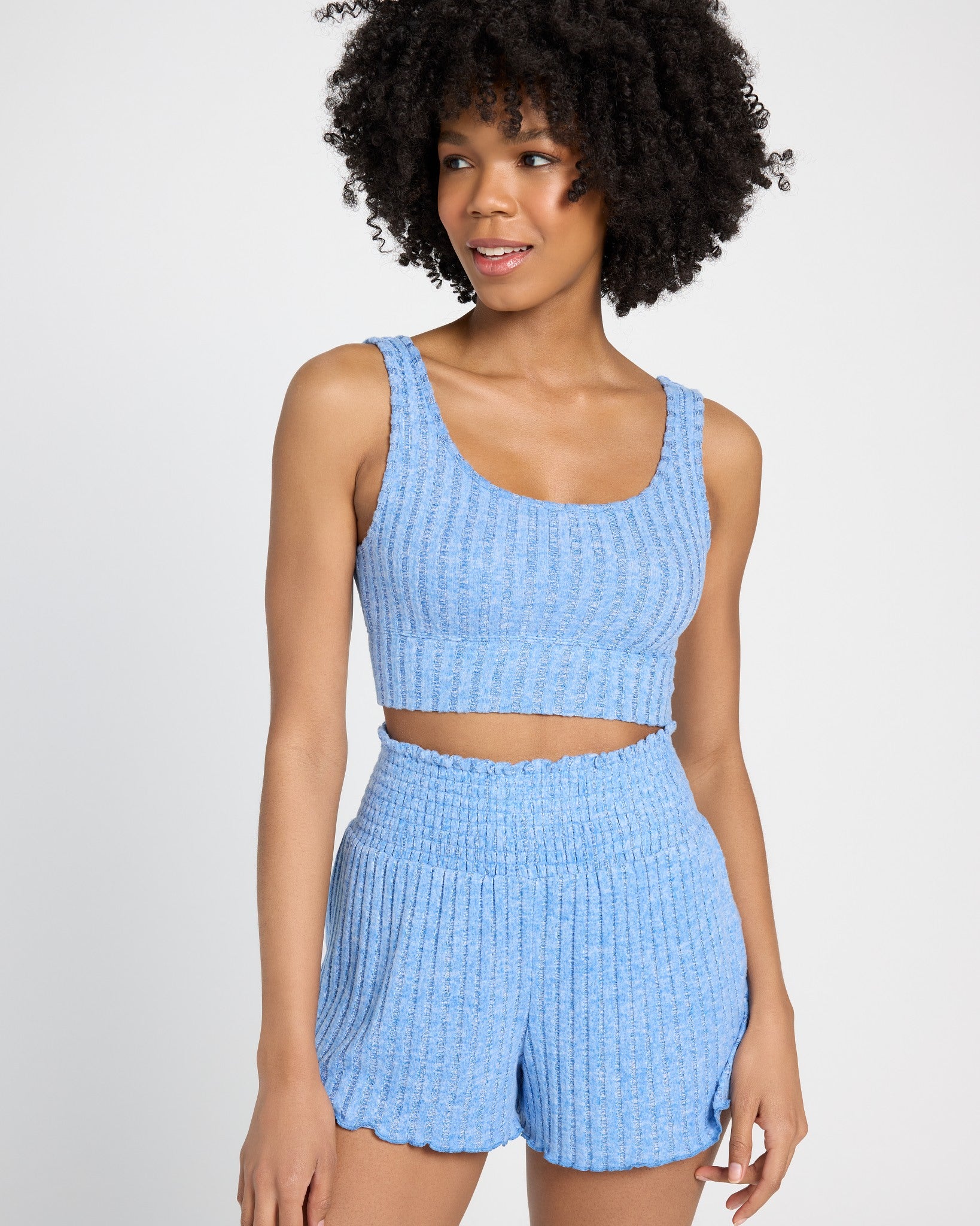 Riviera $|& Z Supply Zoe Ribbed Tank Bra - SOF Front