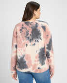 Beachy Blush Tie Dye $|& SEAS Mimosa Please Tie Dye Graphic Pullover - SOF Back