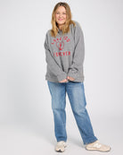 Heather Grey $|& SEAS Love You Forever Graphic Hoodie - UGC On Fig