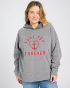 Heather Grey $|& SEAS Love You Forever Graphic Hoodie - SOF Front