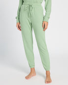 Soft Sage $|& SEAS Downtime Hacci Jogger - SOF Front