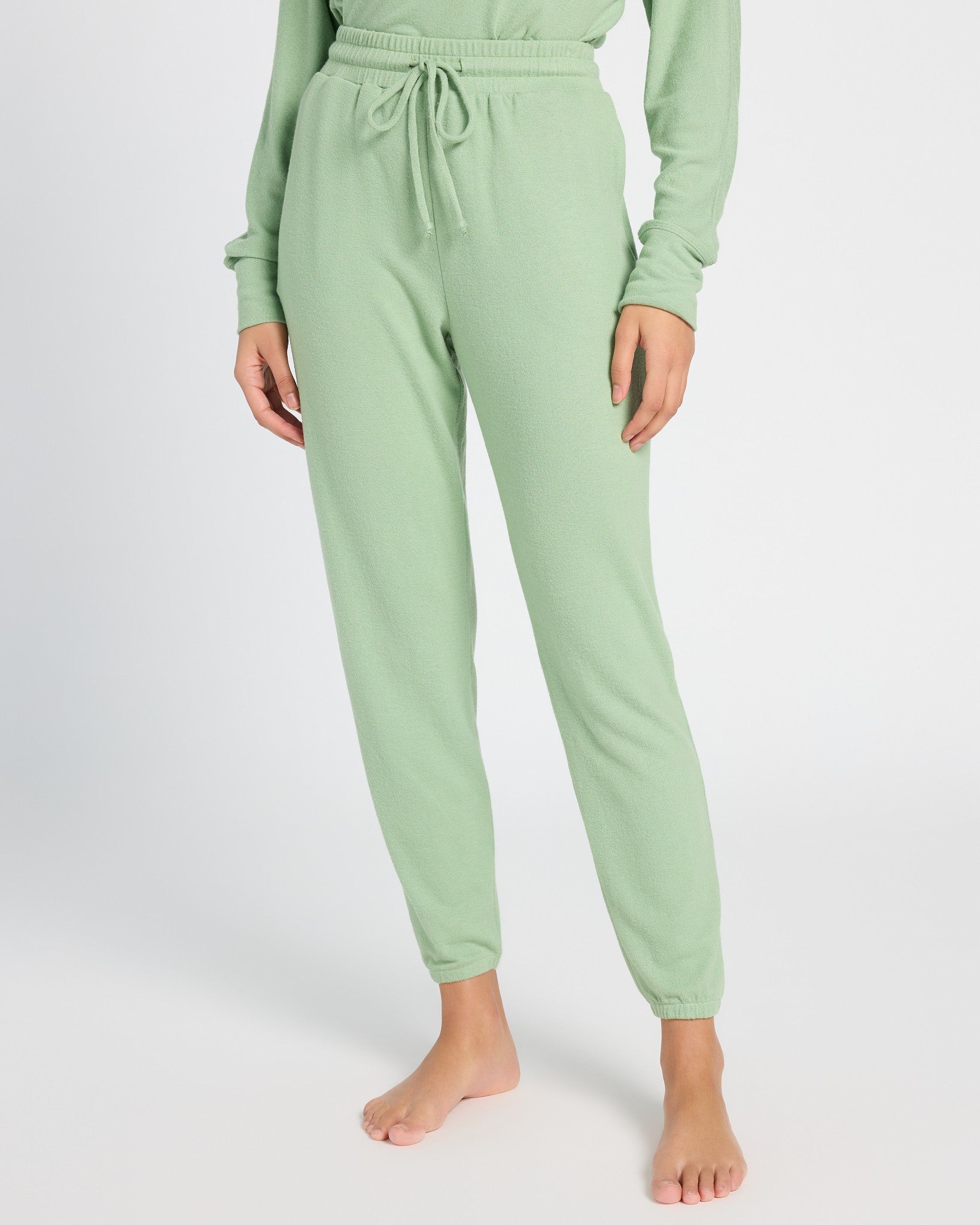 Soft Sage $|& SEAS Downtime Hacci Jogger - SOF Front