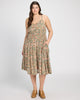Plus Size Print Midi Dress