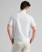 White $|& Rhone Commuter Seersucker Short Sleeve Button Down - Hanger Side