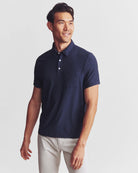 Navy Heather $|& Rhone Wfh Polo - VOF Detail