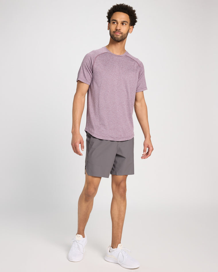 Shadow Plum/Gray Stone Heather $|& Rhone Atmosphere Tee - UGC On Fig