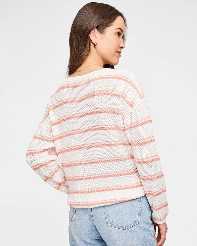 Bellini Stripe $|& Gentle Fawn Striped Tucker Sweater - Hanger Side