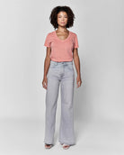 Dovey $|& Dear John Fiona High Rise Wide Leg Jeans - VOF Detail