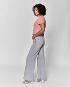 Dovey $|& Dear John Fiona High Rise Wide Leg Jeans - Hanger Front
