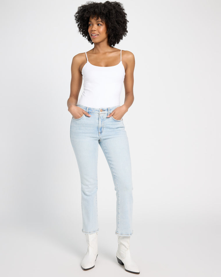 Positano Blue $|& Dear John Jeanne Cropped Flare Leg Jeans - UGC On Fig