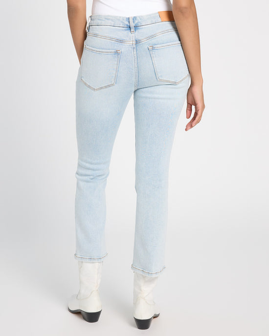 Positano Blue $|& Dear John Jeanne Cropped Flare Leg Jeans - SOF Back