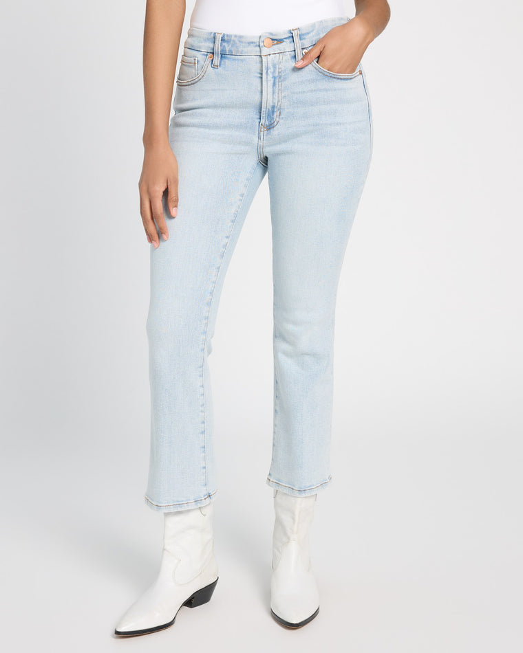 Positano Blue $|& Dear John Jeanne Cropped Flare Leg Jeans - SOF Front