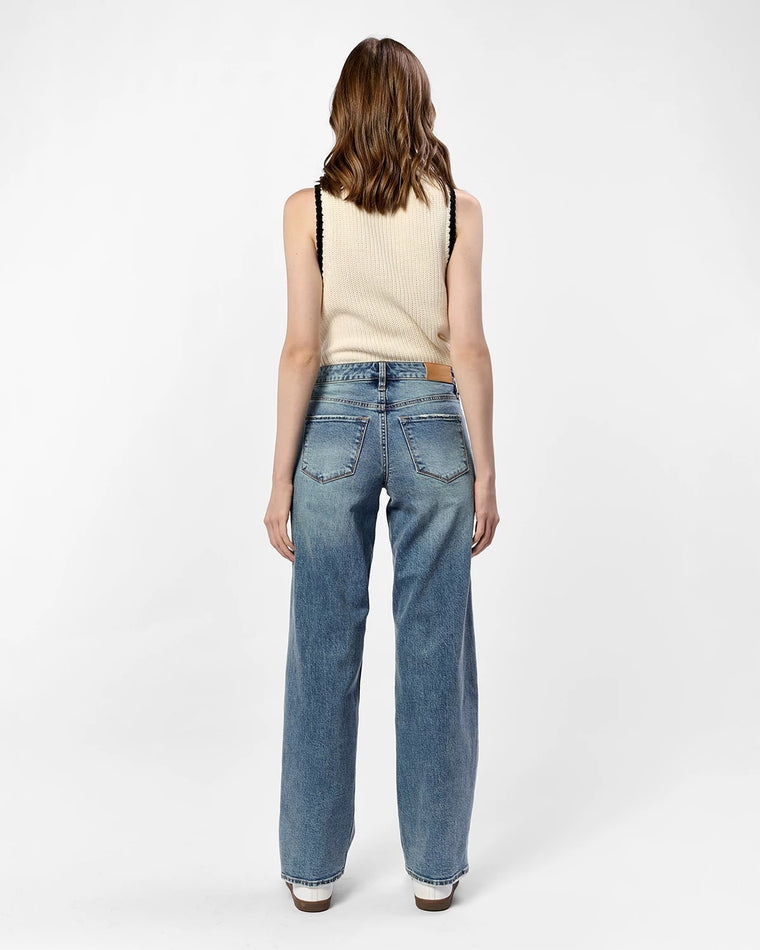 Vintage Flow Blue $|& Dear John Taylor High Rise Straight Leg Jeans - Hanger Side