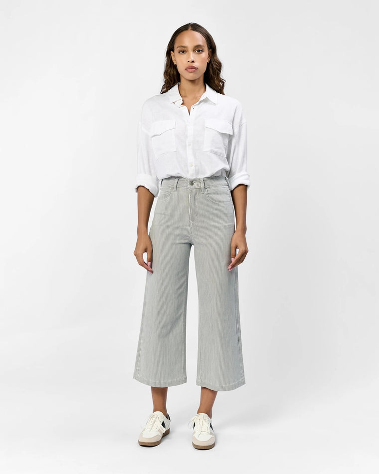 Railroad Grey $|& Dear John Audrey Super High Rise Wide Leg Jeans - VOF Detail