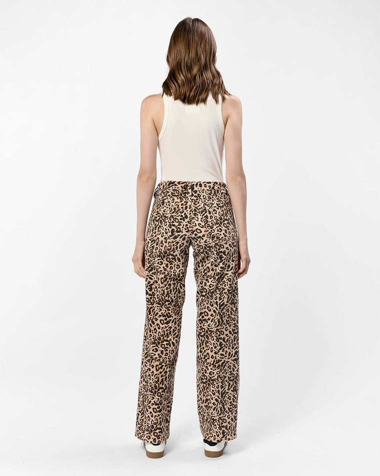 Safari Leopard $|& Dear John Taylor High Rise Straight Leg Jeans - Hanger Side