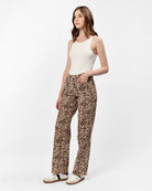 Safari Leopard $|& Dear John Taylor High Rise Straight Leg Jeans - Hanger Front