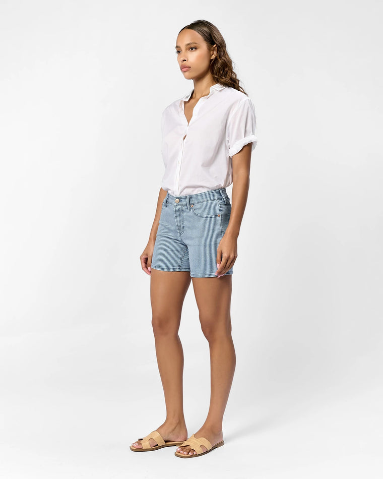 Indigo Stripe $|& Dear John Julian Short - Hanger Front