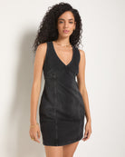Midnight $|& SEAS Doheny Short Denim Dress - SOF Front