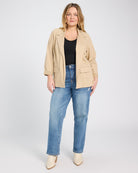 Cappuccino $|& Liverpool Fitted Blazer - UGC On Fig